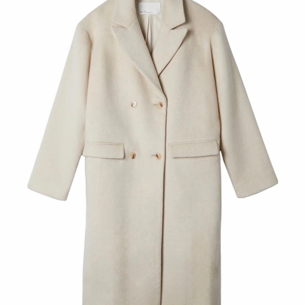 Oak + Fort WOOL-BLEND DOUBLE-BREASTED COAT